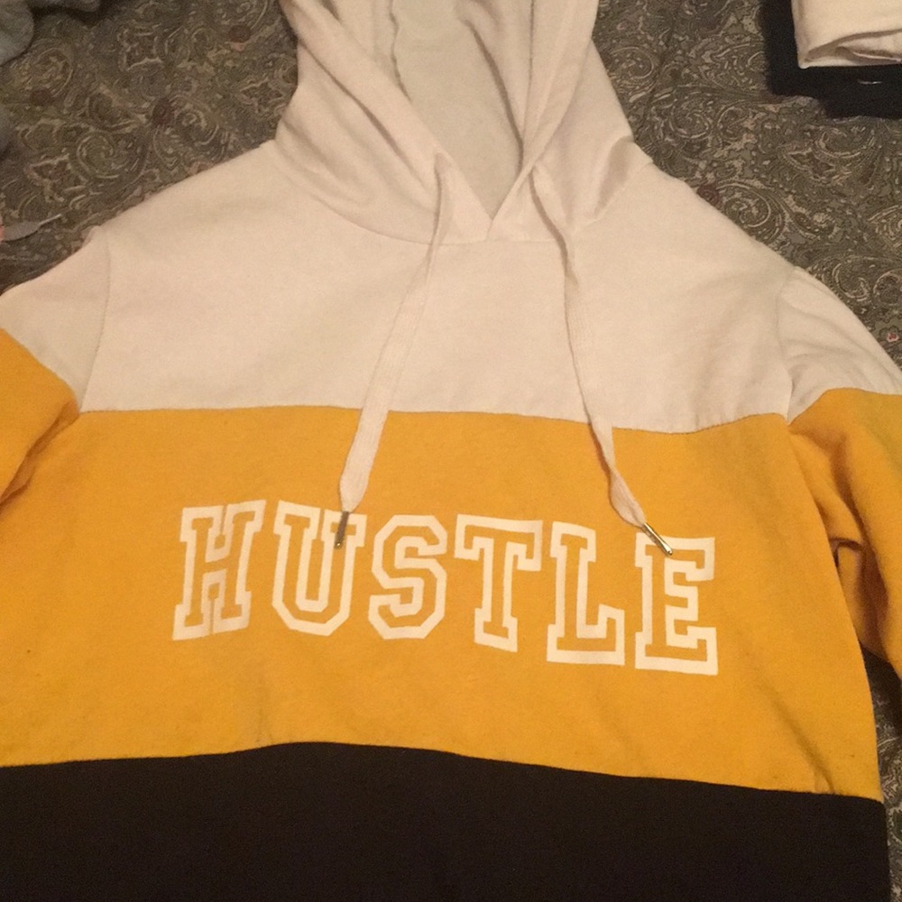 “Hustle” Sweater with hood